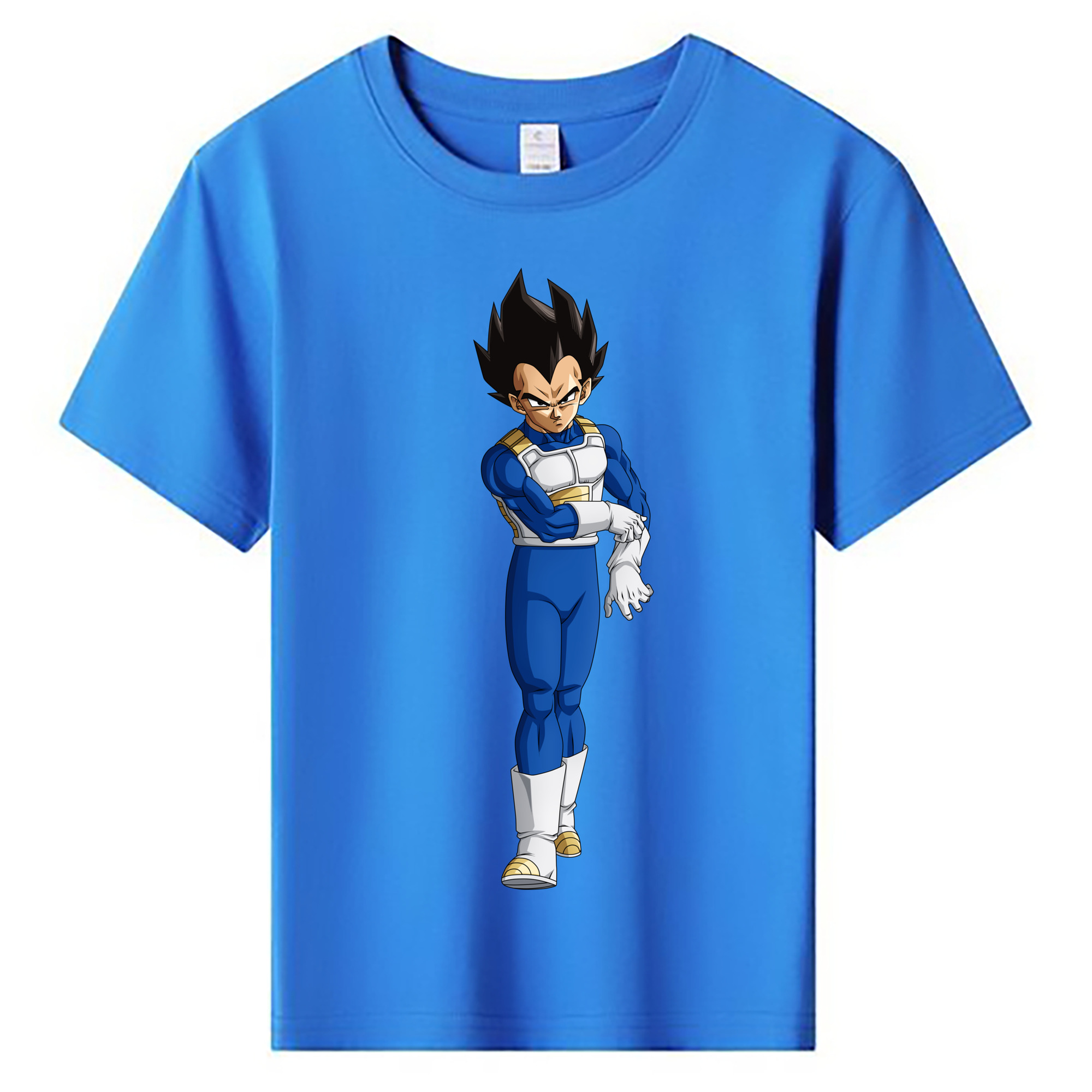 （画像用） ドラゴンボール ベジータ四世（Bejīta Yonsei）DRAGON BALL Vegeta IV 綿100％キッズTシャツ（フロントプリント）